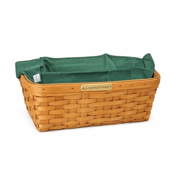 Longaberger Other - Longaberger Large Desktop Basket Liner Ivy Green Solid Fabric 2034486 81-01